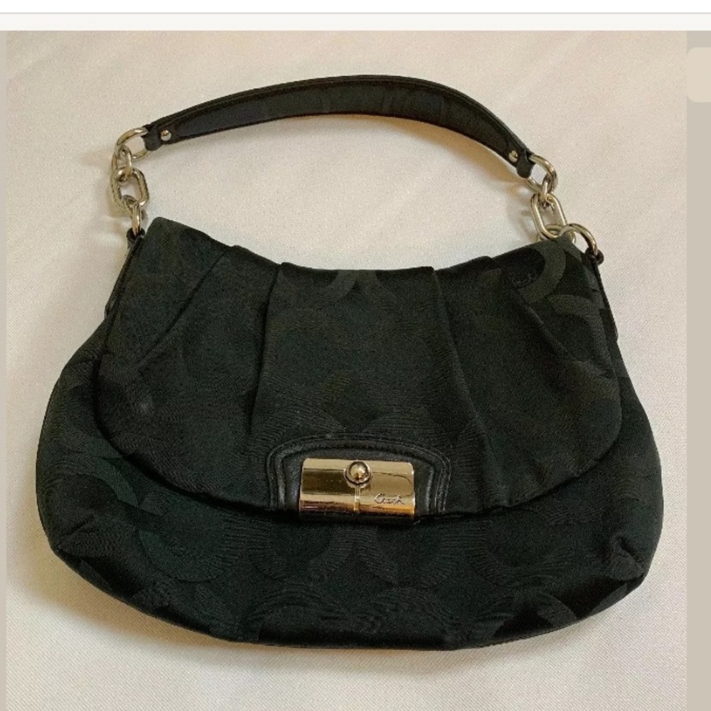 COACH Classic SOHO purse. Black and Silver.